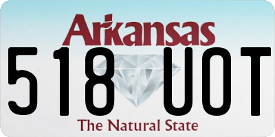 AR license plate 518UOT