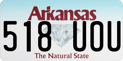 AR license plate 518UOU