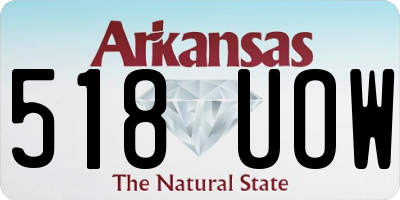 AR license plate 518UOW