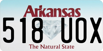 AR license plate 518UOX