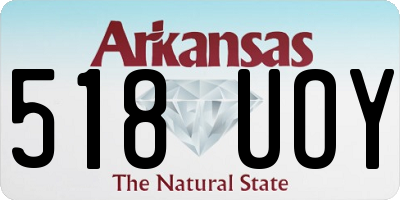 AR license plate 518UOY