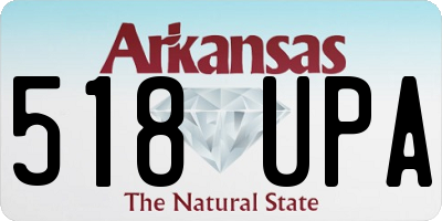 AR license plate 518UPA
