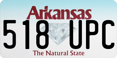 AR license plate 518UPC