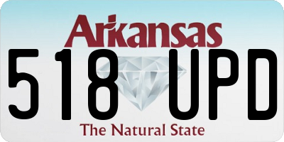 AR license plate 518UPD