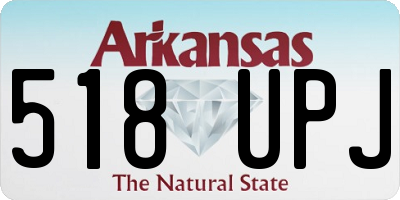 AR license plate 518UPJ