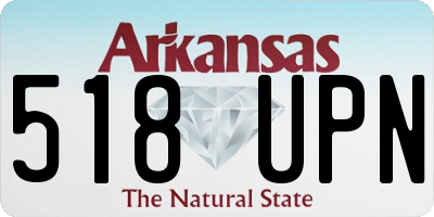 AR license plate 518UPN