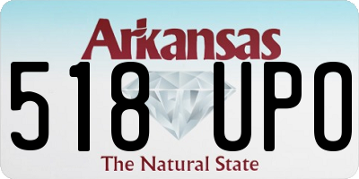 AR license plate 518UPO