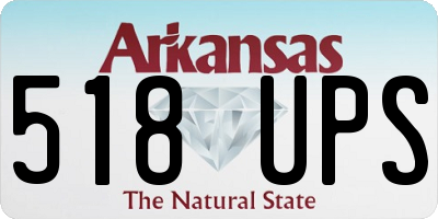 AR license plate 518UPS