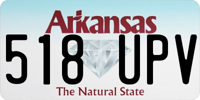 AR license plate 518UPV