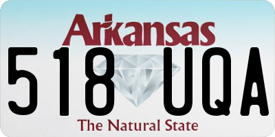AR license plate 518UQA