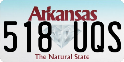 AR license plate 518UQS