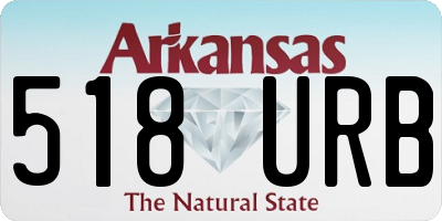 AR license plate 518URB