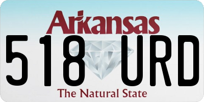 AR license plate 518URD