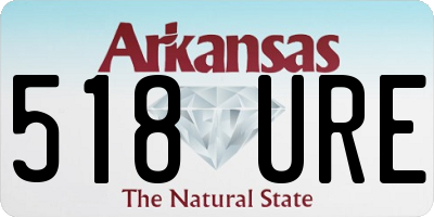 AR license plate 518URE