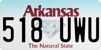 AR license plate 518UWU