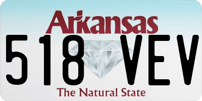 AR license plate 518VEV