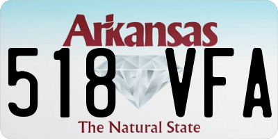 AR license plate 518VFA