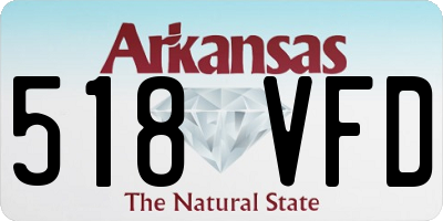 AR license plate 518VFD