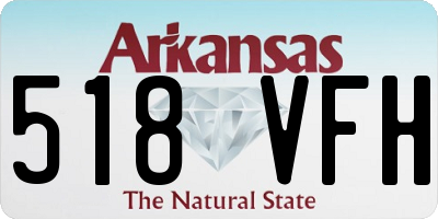 AR license plate 518VFH