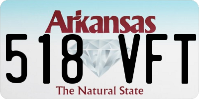 AR license plate 518VFT