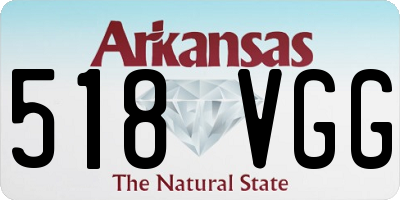 AR license plate 518VGG