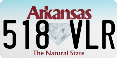 AR license plate 518VLR