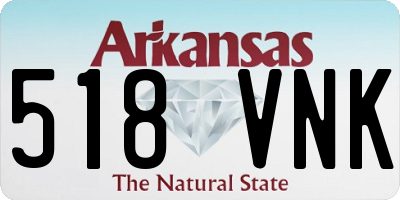 AR license plate 518VNK