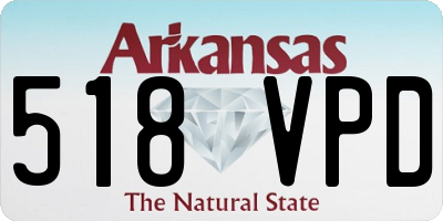 AR license plate 518VPD
