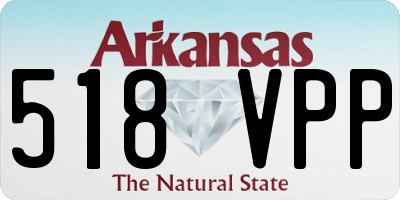 AR license plate 518VPP