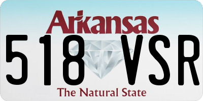 AR license plate 518VSR