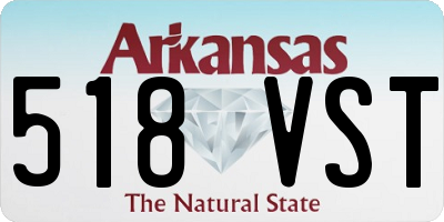 AR license plate 518VST