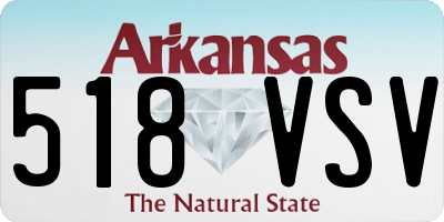 AR license plate 518VSV