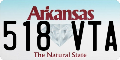 AR license plate 518VTA