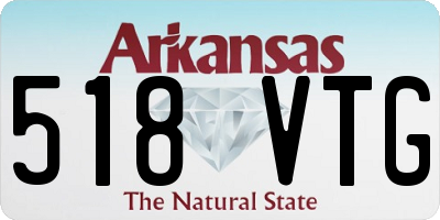 AR license plate 518VTG