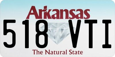 AR license plate 518VTI