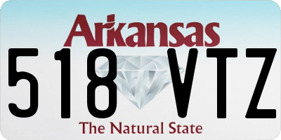 AR license plate 518VTZ