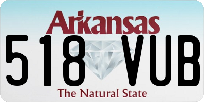 AR license plate 518VUB