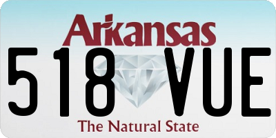 AR license plate 518VUE