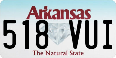 AR license plate 518VUI