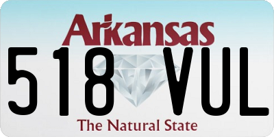 AR license plate 518VUL