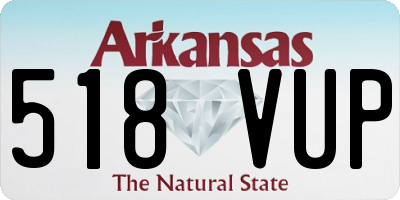 AR license plate 518VUP