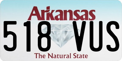 AR license plate 518VUS