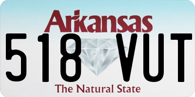 AR license plate 518VUT