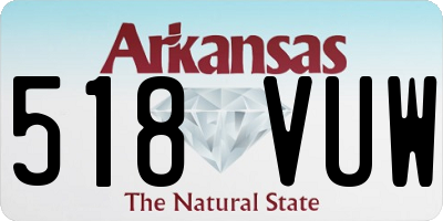 AR license plate 518VUW