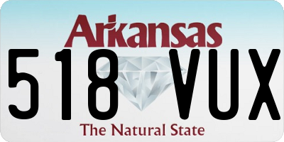 AR license plate 518VUX
