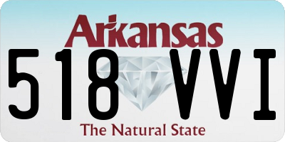 AR license plate 518VVI