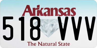 AR license plate 518VVV