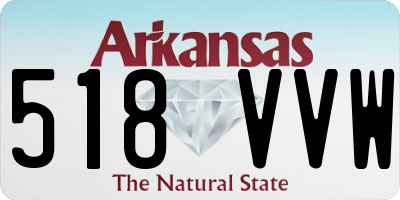AR license plate 518VVW