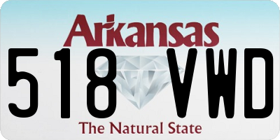 AR license plate 518VWD