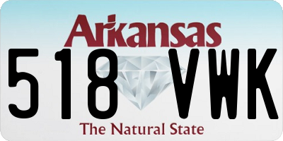 AR license plate 518VWK